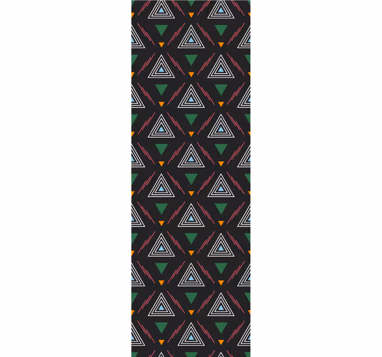 Tapeta trójkąty w harmonii triadycznej - TenStickers