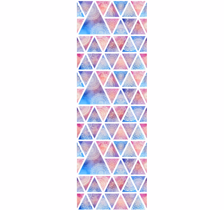 Tapeta geometrczyna geometryczny trójkątny układ - TenStickers