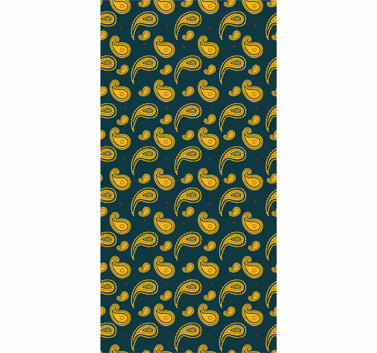 Tapeta ornament projekt z motywem paisley - TenStickers