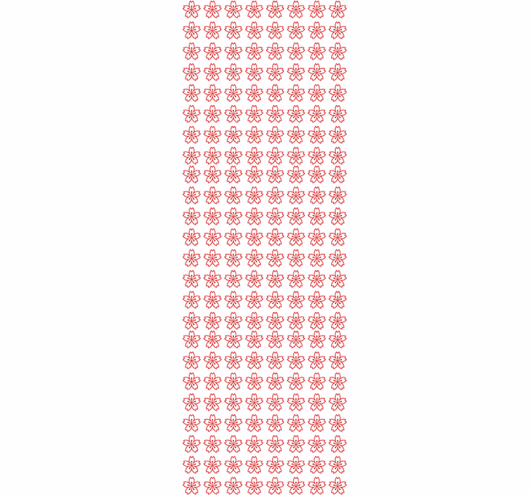 Tapeta kwiaty symetria kwiatowa - TenStickers