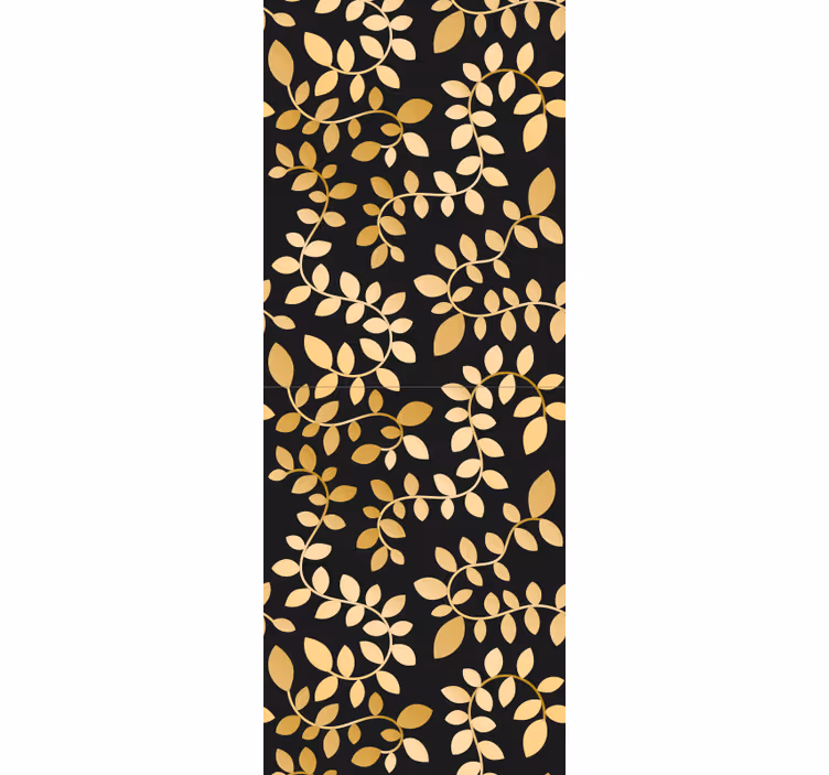 Tapeta liście liściasta elegancja - TenStickers