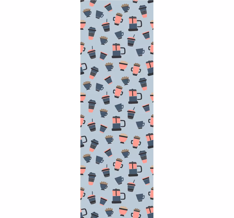 Tapeta do kuchni motywy kubków do kawy - TenStickers