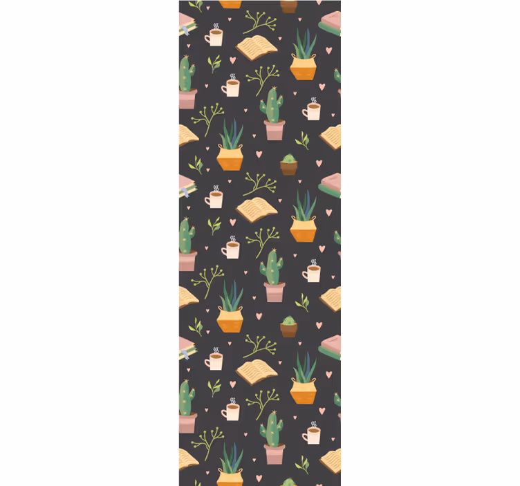 Tapeta natura wzór przytulności kaktusów - TenStickers
