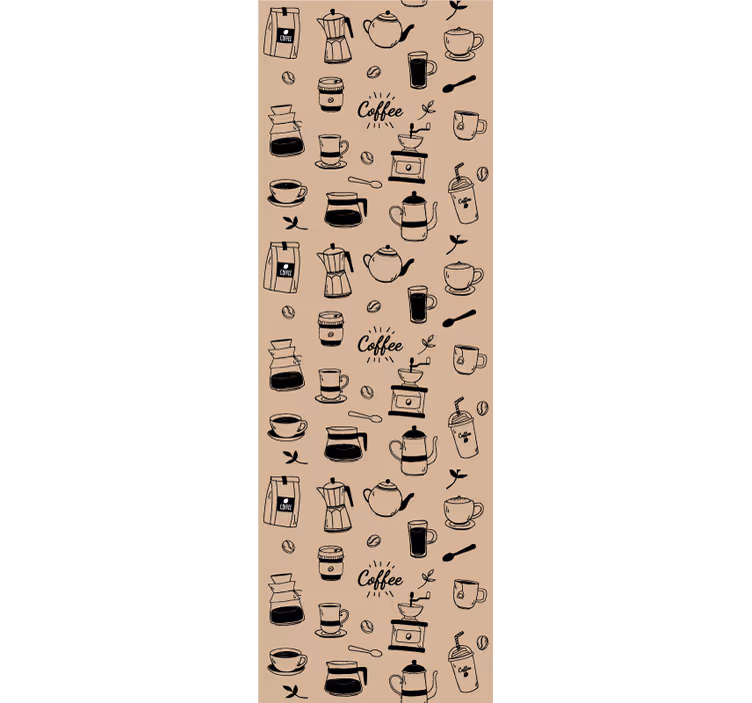 Tapeta do kuchni motyw kawy - TenStickers