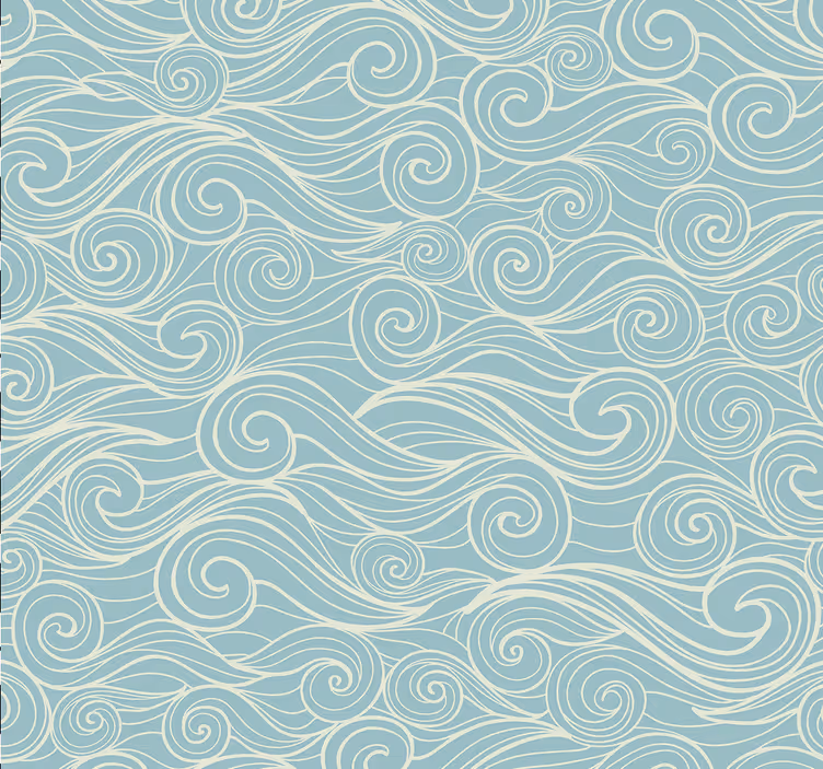 Tapeta do łazienki Relaksujące fale oceanu - TenStickers