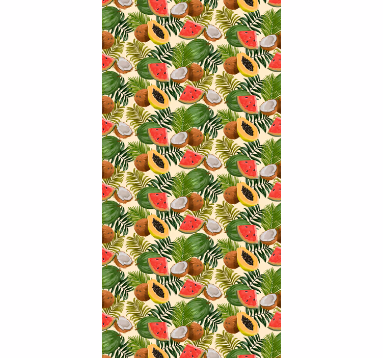 Tapeta natura fiesta owoców tropikalnych - TenStickers