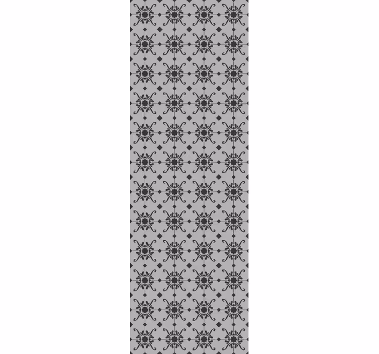 Tapeta ornament kwiatowy ozdobny wzór - TenStickers