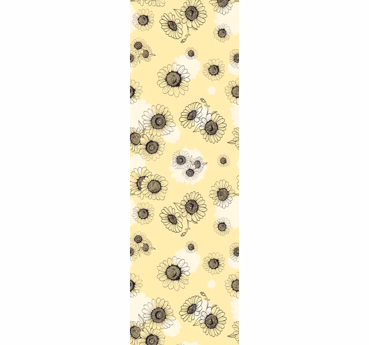 Tapeta kwiaty wzory kwiatowe - TenStickers