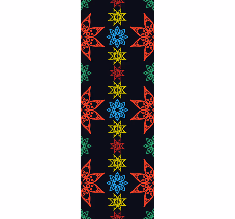 Tapeta ornament ozdoby kwiatowe - TenStickers