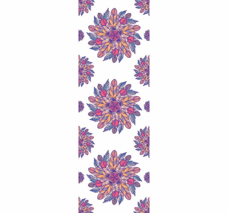 Tapeta kwiaty motyw kwiatowy - TenStickers
