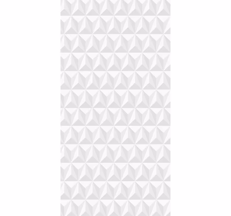Biała tapeta ściana geometryczna - TenStickers