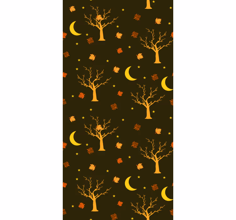 Tapeta natura motyw jesiennej nocy - TenStickers