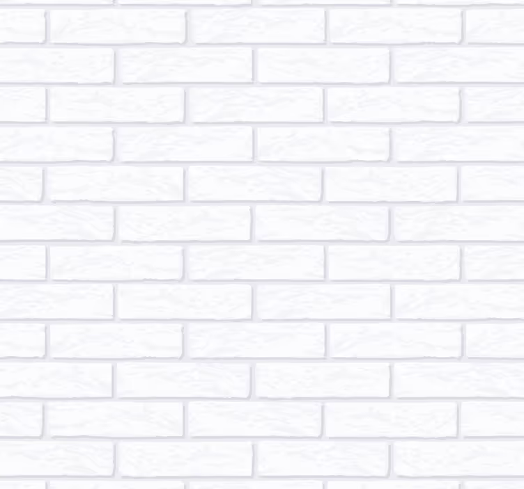 Tapeta cegła Biały wzór cegły - TenStickers