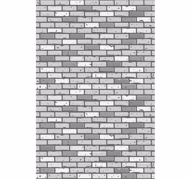 Tapeta cegła monochromatyczna cegła - TenStickers