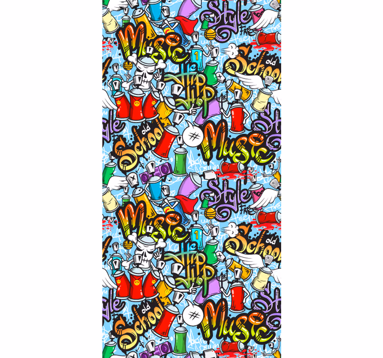 Tapeta sztuka elementy graffiti - TenStickers