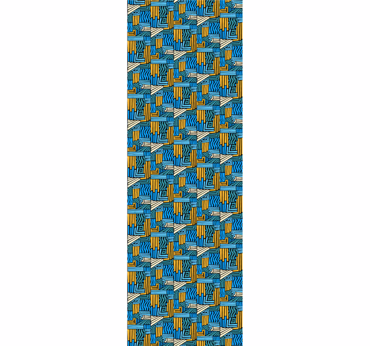 Tapeta geometrczyna przeplot geometryczny - TenStickers