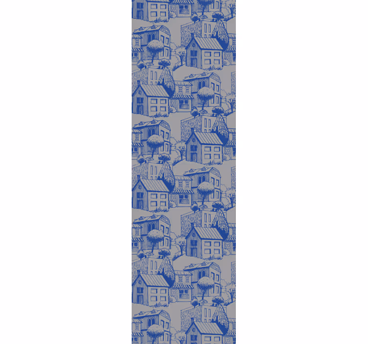 Tapeta miasto ilustracja szkic miejski - TenStickers