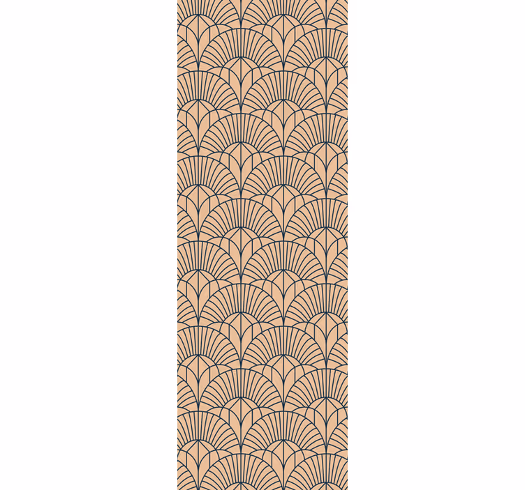 Tapeta geometrczyna geometryczny wzór wachlarza - TenStickers
