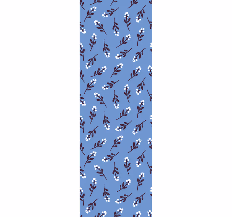 Tapeta kwiaty motyw kwiatowych gałęzi - TenStickers