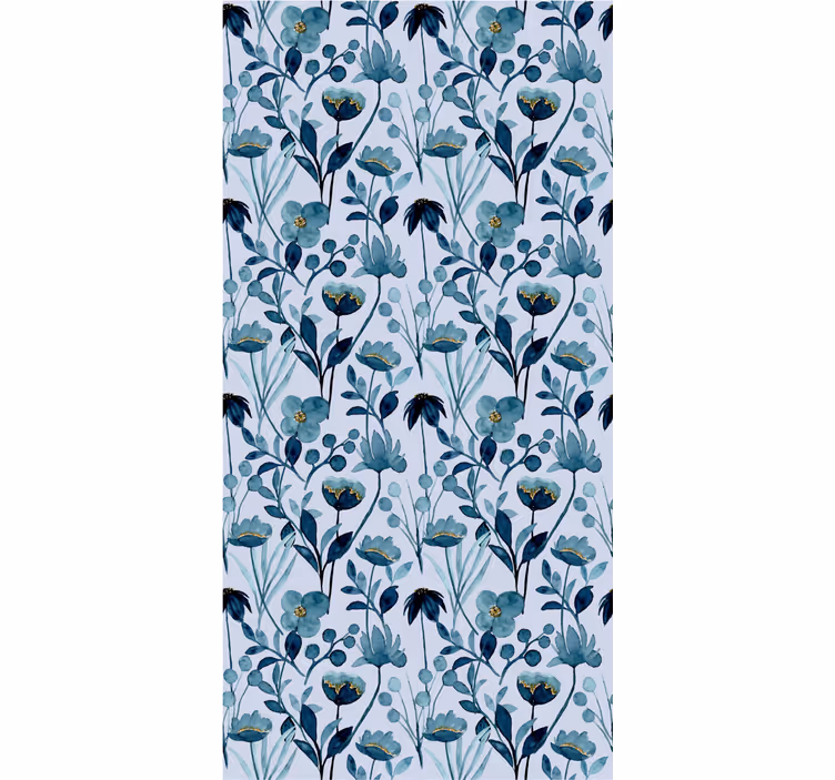 Tapeta kwiaty kwiatowo-botaniczna elegancja - TenStickers