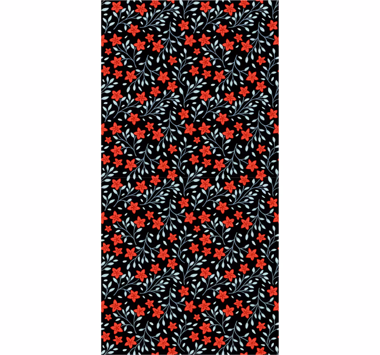 Tapeta kwiaty kwiatowy gobelin - TenStickers