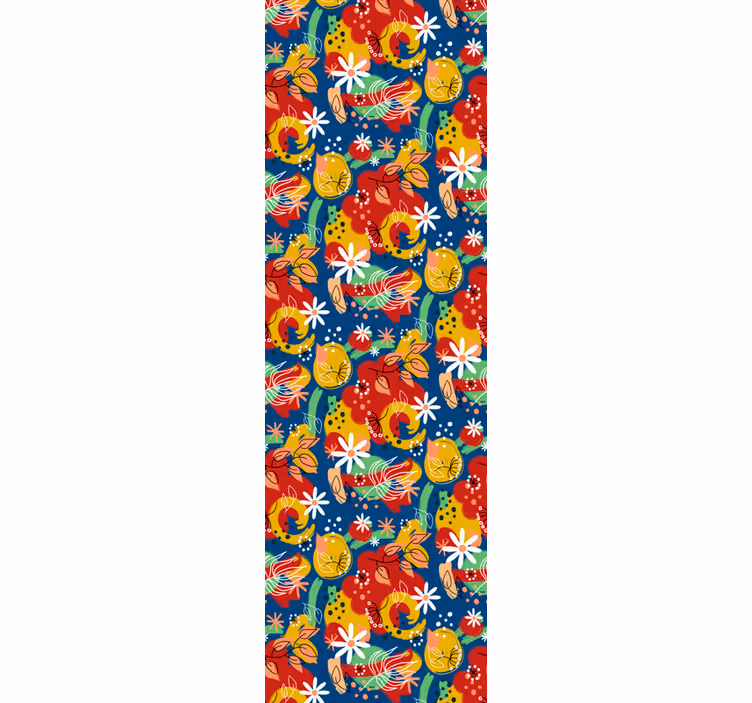 Tapeta abstrakcja owocowy plusk - TenStickers