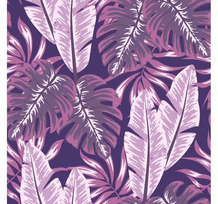 Tapeta do sypialni kwiaty Fioletowy maranta - TenStickers