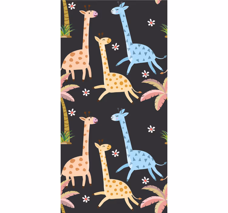 Tapeta zwierzęta scena zwierząt safari - TenStickers