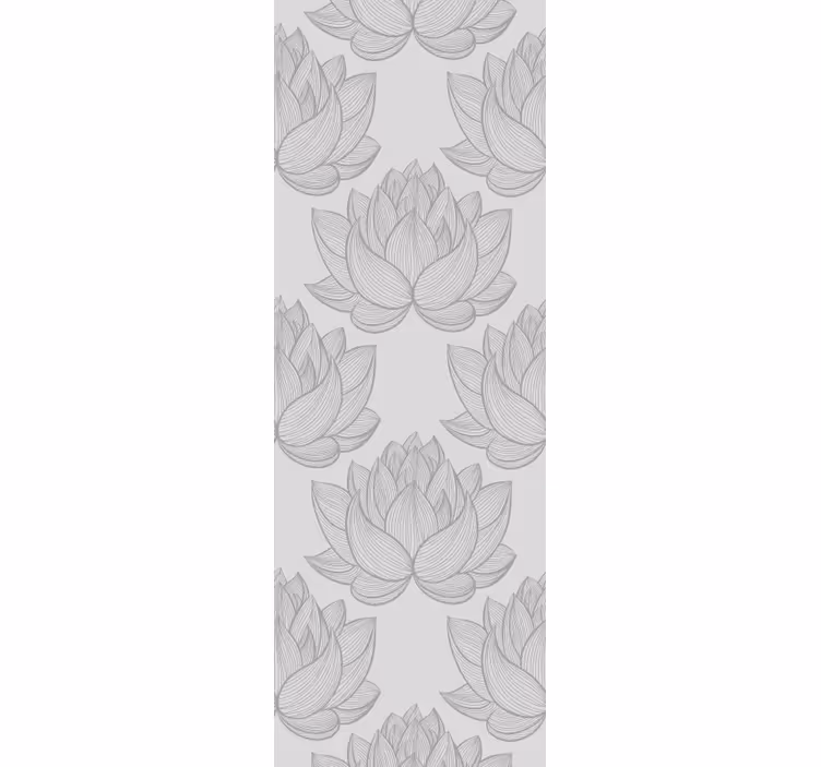 Tapeta kwiaty kwiaty lotosu - TenStickers