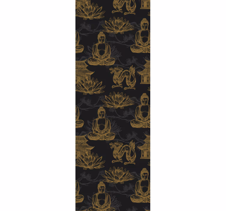 Tapeta do sypialni ikonografia buddyjska - TenStickers