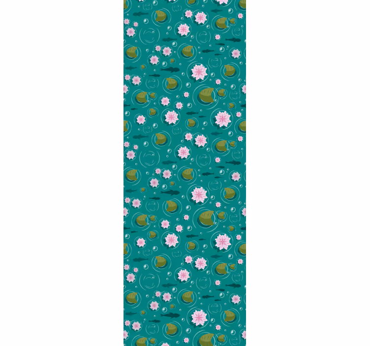 Tapeta natura kwiaty wodne - TenStickers