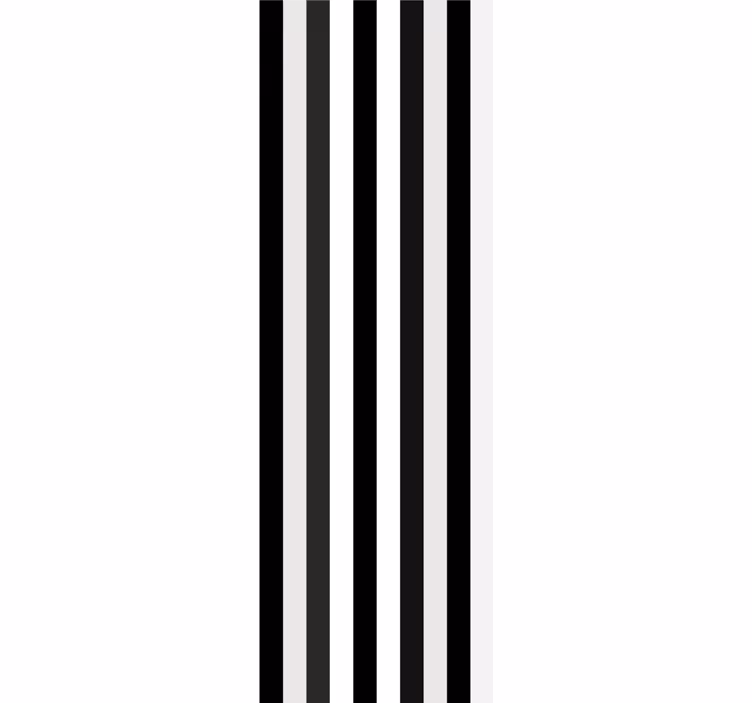 Tapeta poziomy wzór monochromatyczne paski - TenStickers