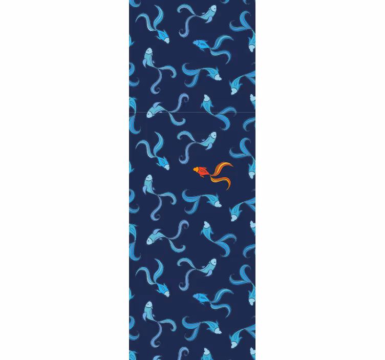 Tapeta ryby wzory fauny wodnej - TenStickers