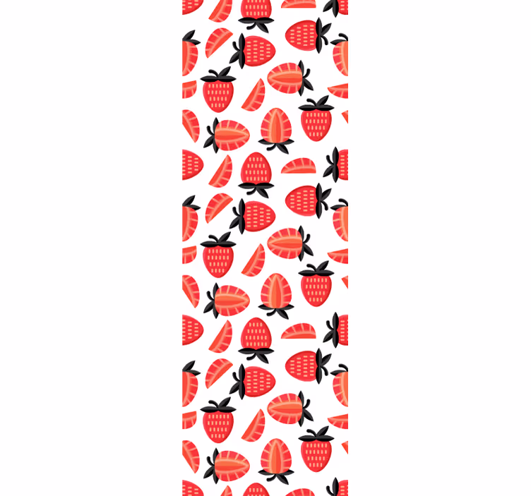 Tapeta natura wzór jagodowy - TenStickers
