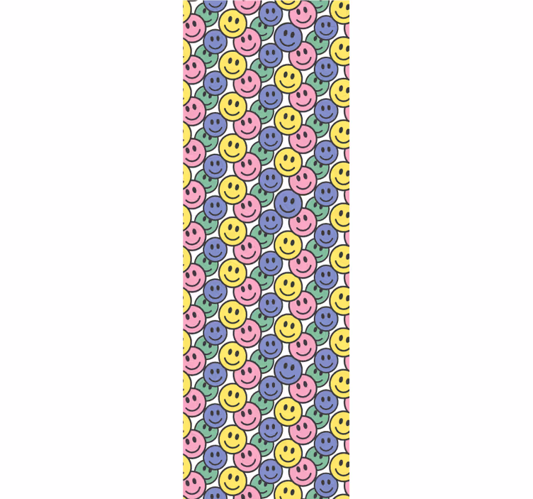 Tapeta sztuka wzór uśmiechu - TenStickers