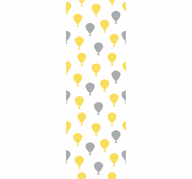 Tapeta dla dzieci wzór balonu na ogrzane powietrze - TenStickers