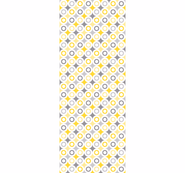 Tapeta kółka i i kropki okrągły wzór - TenStickers