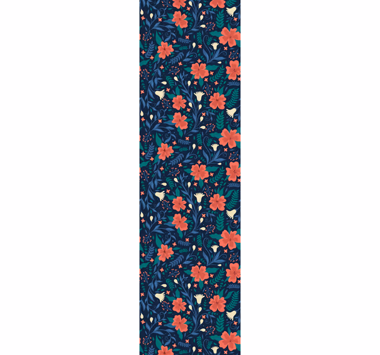 Tapeta kwiaty kwiatowy nadruk botaniczny - TenStickers