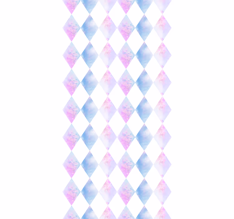 Tapeta kwadraty geometryczny arlekin - TenStickers