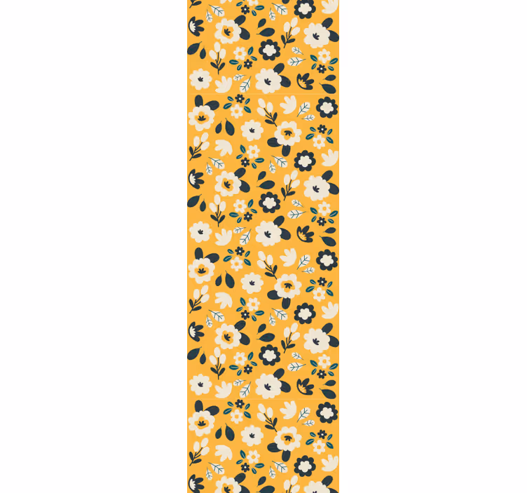 Tapeta kwiaty kwiatowy element sypialni - TenStickers