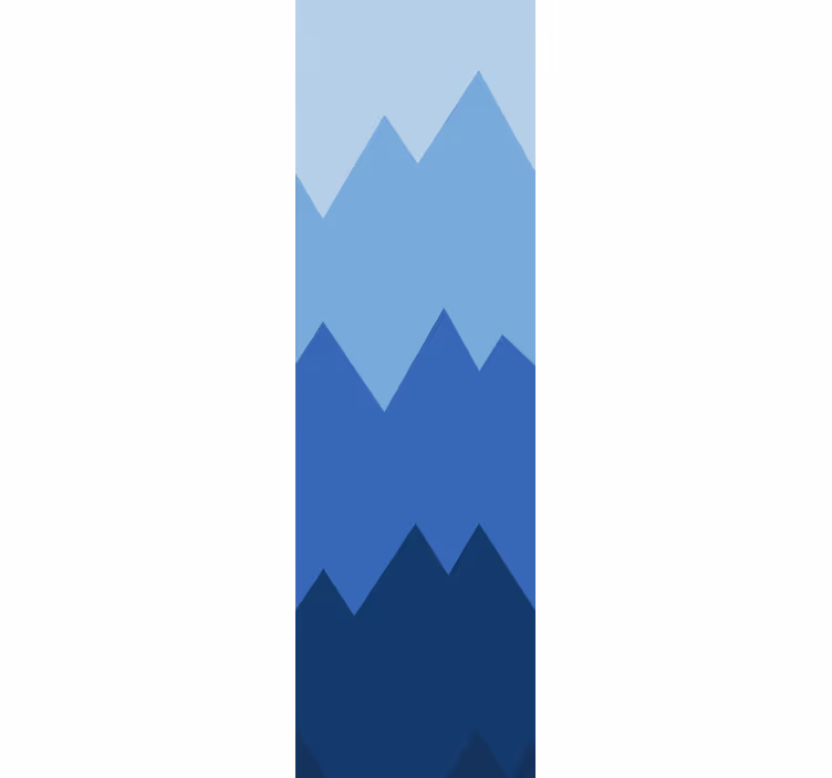 Tapeta geometrczyna wzór szczytów górskich - TenStickers
