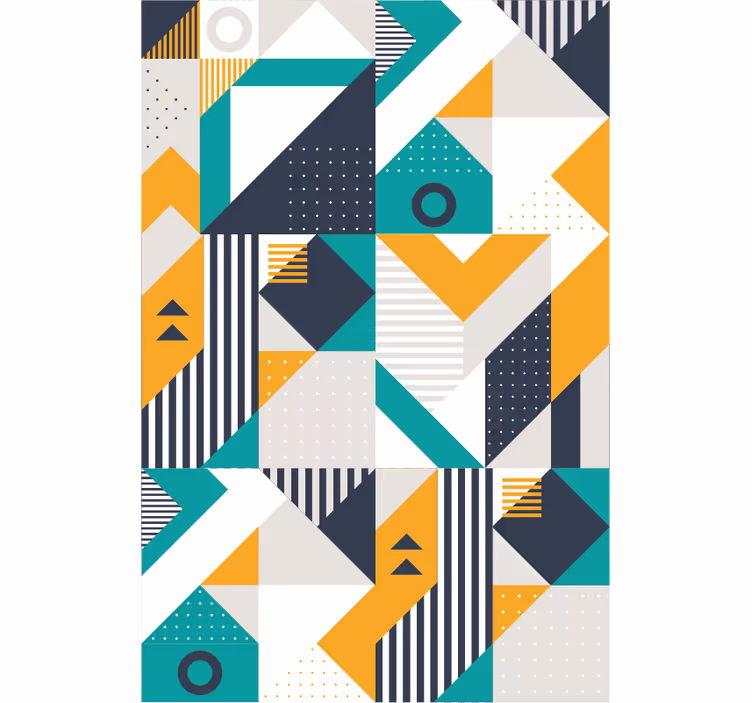 Tapeta geometrczyna zespół geometryczny - TenStickers