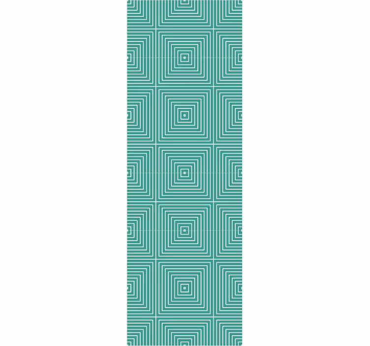 Tapeta geometrczyna kwadratowy wzór spiralny - TenStickers