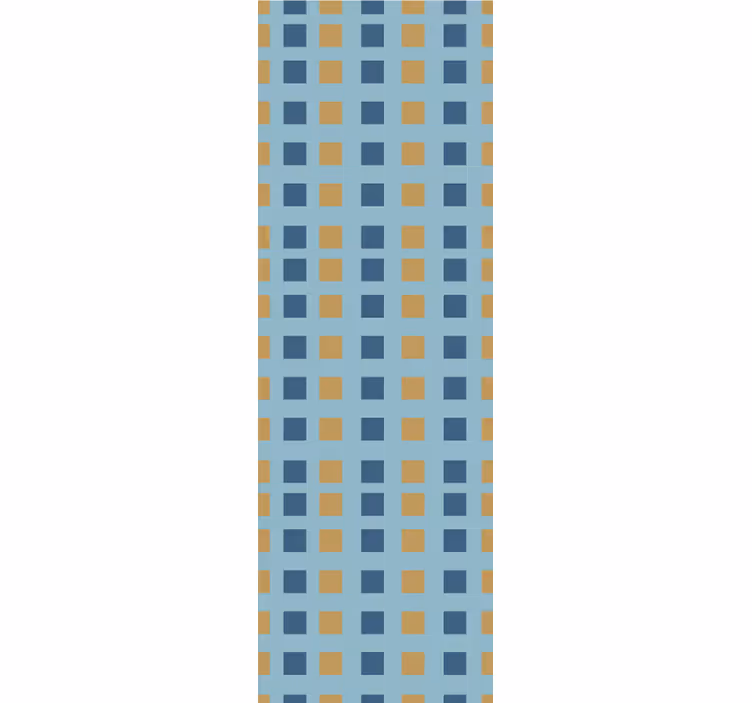 Tapeta kwadraty geometryczna siatka kwadratowa - TenStickers