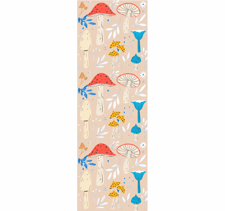 Tapeta natura motywy grzybowe - TenStickers