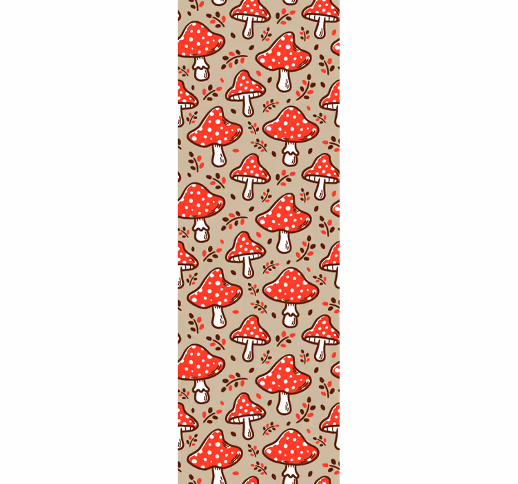 Tapeta do kuchni w wzór grzybów - TenStickers