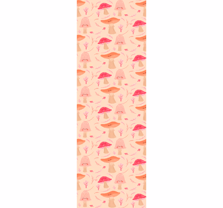 Tapeta ornament fantazyjne grzyby - TenStickers