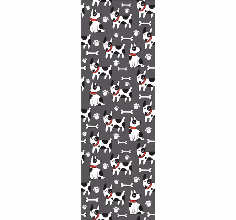 Tapeta pies zabawna psia ilustracja - TenStickers