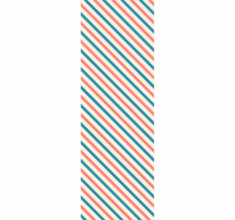 Tapeta paski wzór w ukośne paski - TenStickers