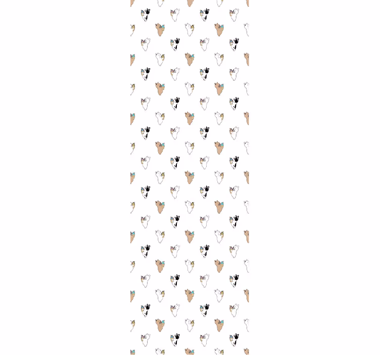 Tapeta pies psia sylwetka - TenStickers